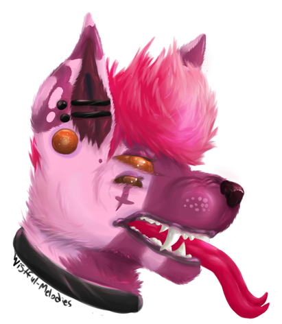 Painted headshot