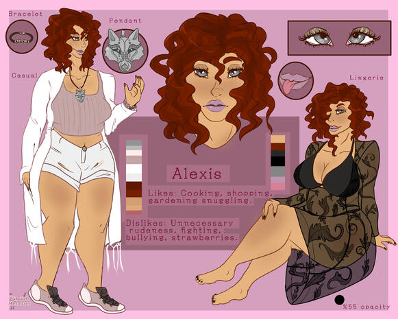 Alexis reference sheet comm